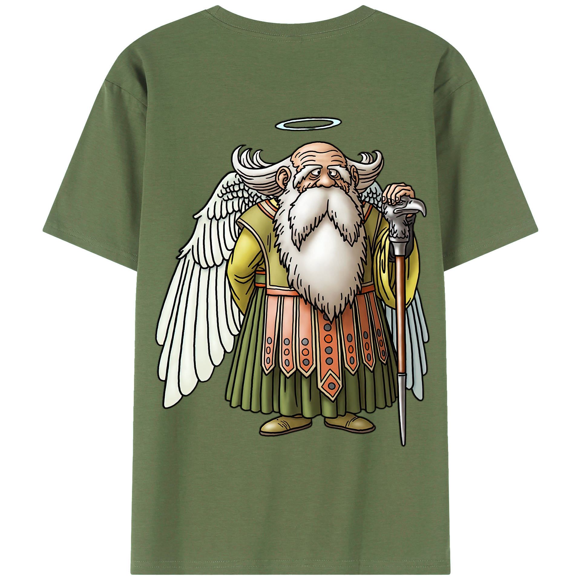 （画像用） ドラゴンクエスト Doragon Kuesuto Dragon Quest 綿100％ メンズ半袖Tシャツ（バックプリント） 通気性